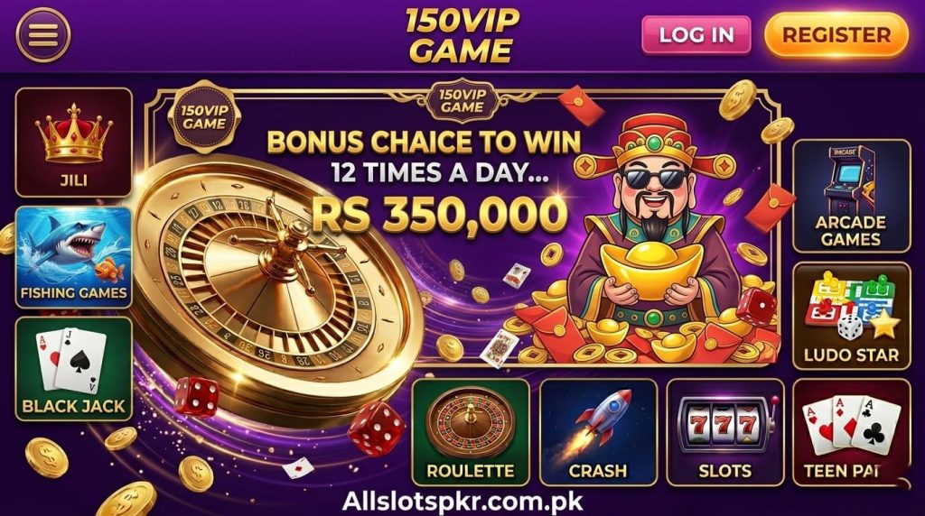 150VIP Game Allslotspkr.com.pk