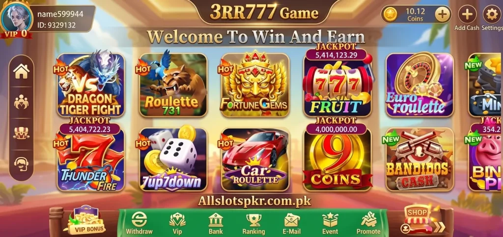 3RR777 Game Allslotspkr.com.pk
