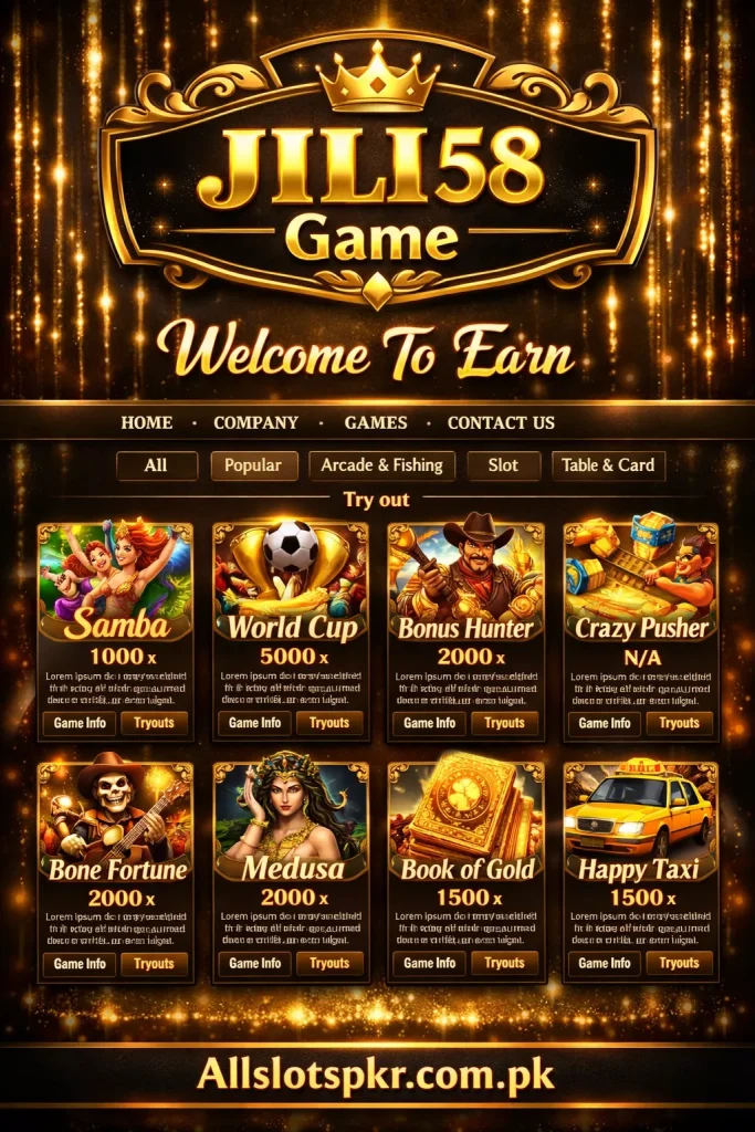 Jili 58 Game Allslotspkr.com.pk