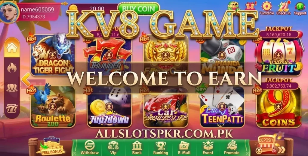 KV8 Game Allslotspkr.com.pk
