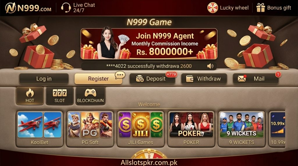 N999 Game Allslotspkr.com.pk