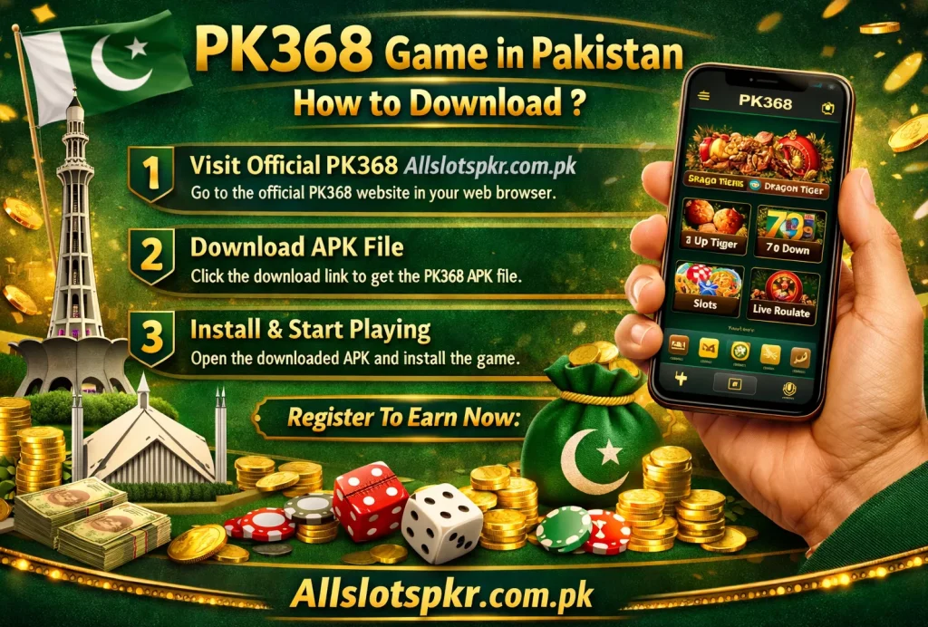 PK368 Game Allslotspkr.com.pk