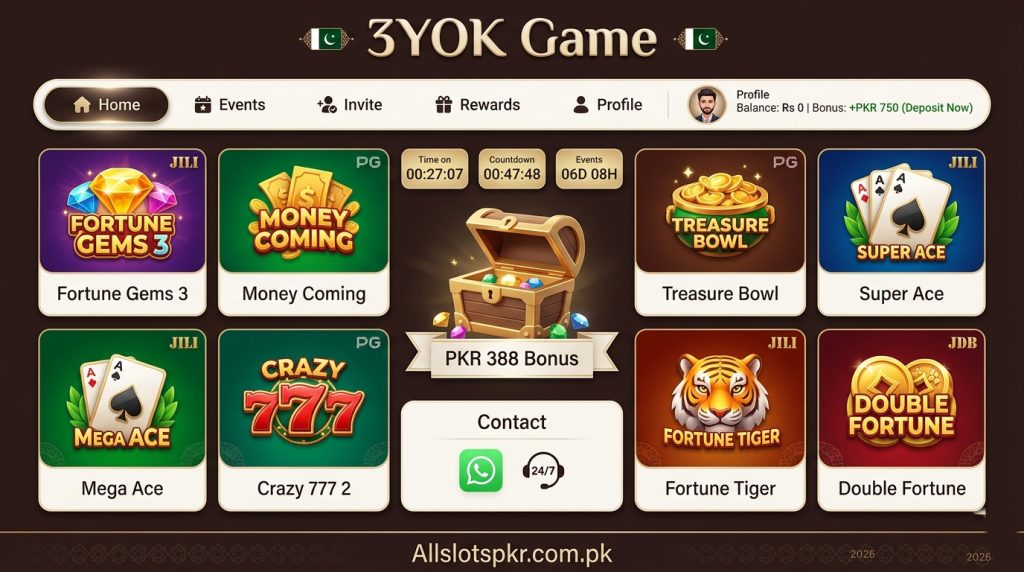 3YOK Game Allslotspkr.com.pk