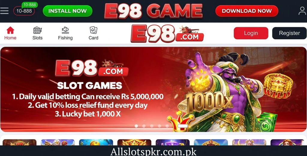 E98 Game Allslotspkr.com.pk