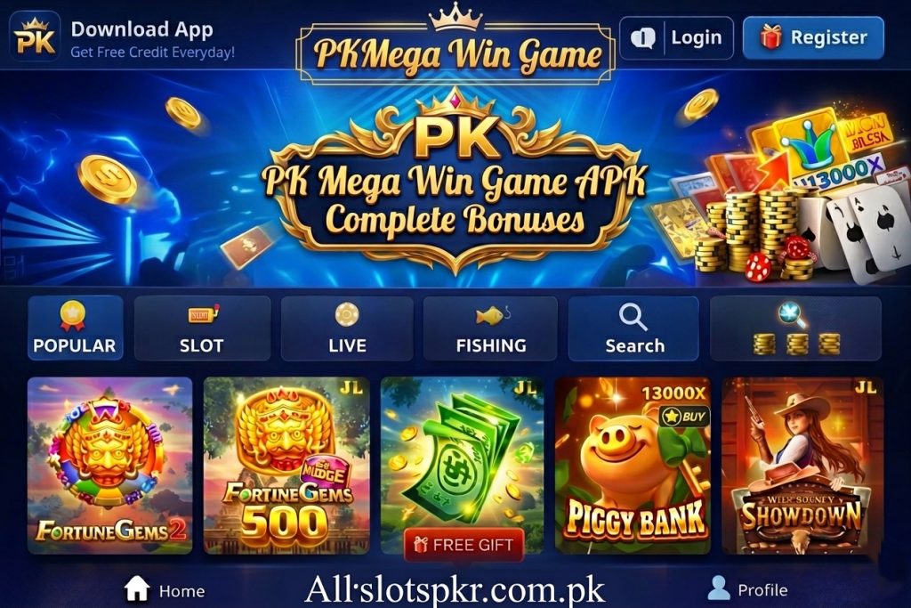 PK Mega Win Game Allslotspkr.com.pk