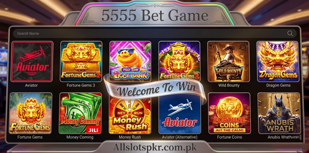 5555 Bet Game Allslotspkr.com.pk