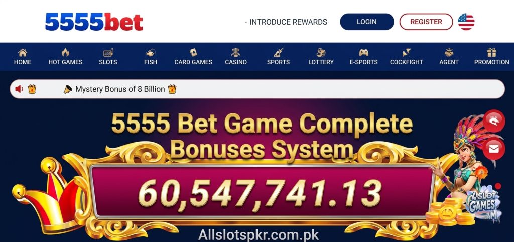 5555 Bet Game Allslotspkr.com.pk