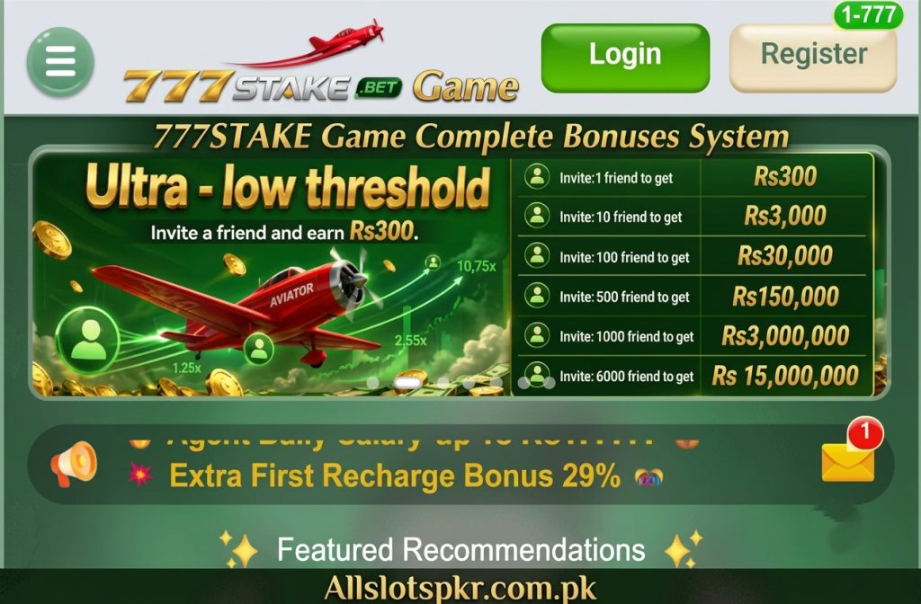 777STAKE BET Game Allslotspkr.com.pk