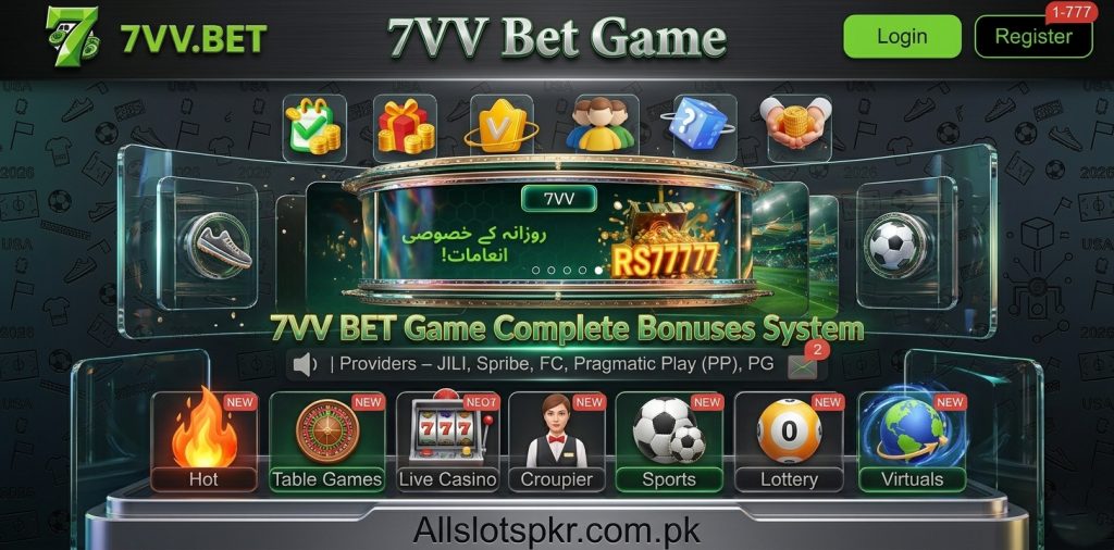 7VV Bet Game Allslotspkr.com.pk