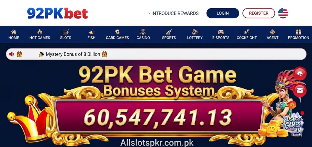 92PK Bet Game Allslotspkr.com.pk