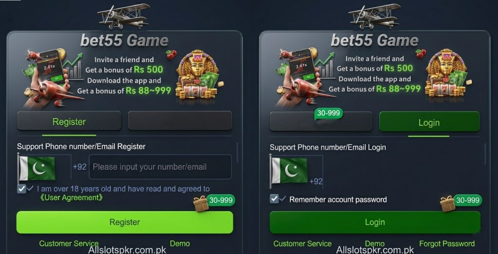 BET55 Game Allslotspkr.com.pk