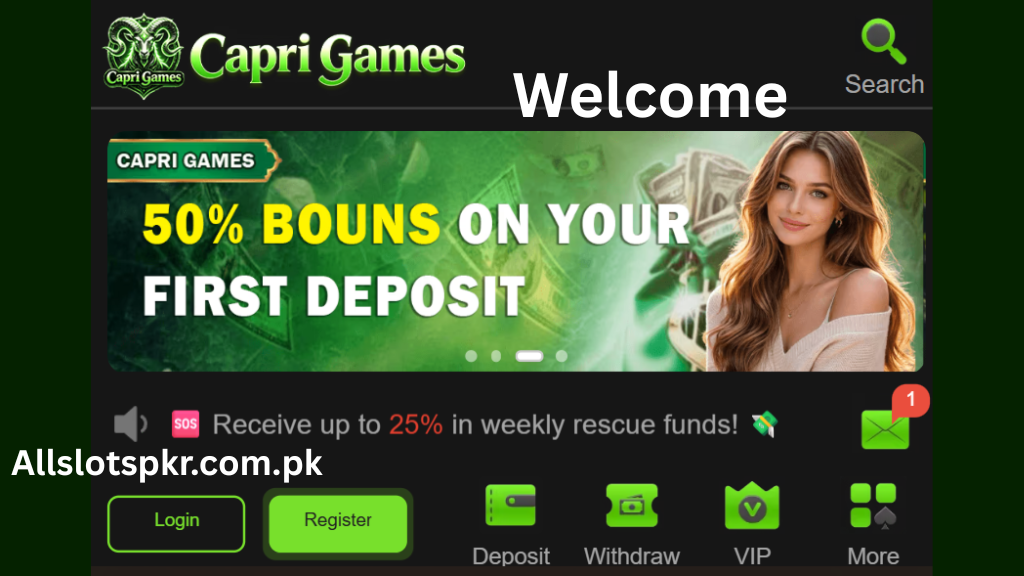 Capri Game Allslotspkr.com.pk