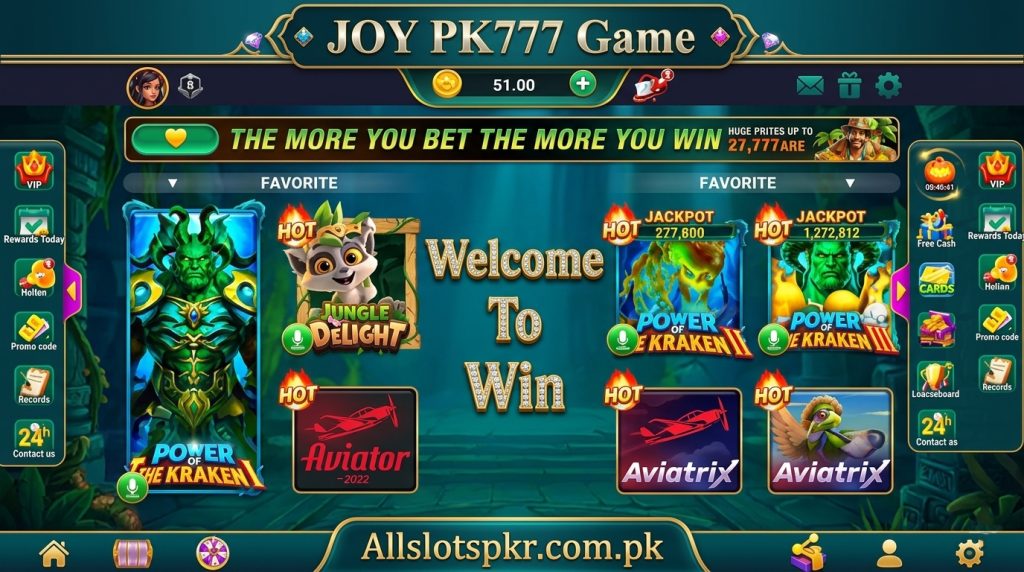 JOY PK777 Game Allslotspkr.com.pk