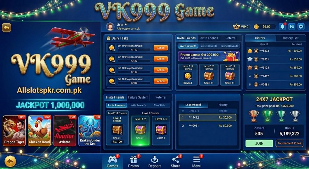 VK999 Game Allslotspkr.com.pk