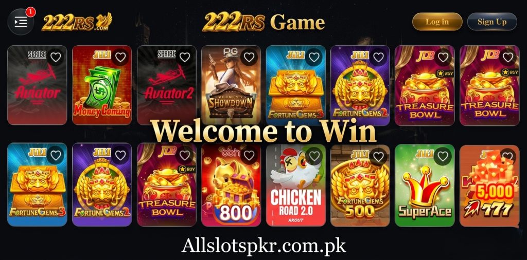 222RS Game Allslotspkr.com.pk