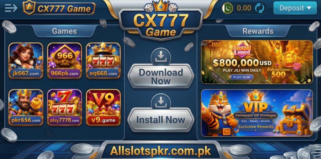 CX777 Game Allslotspkr.com.pk