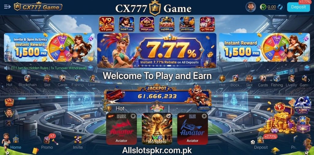 CX777 Game Allslotspkr.com.pk