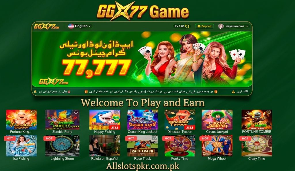 GGX77 Game Allslotspkr.com.pk