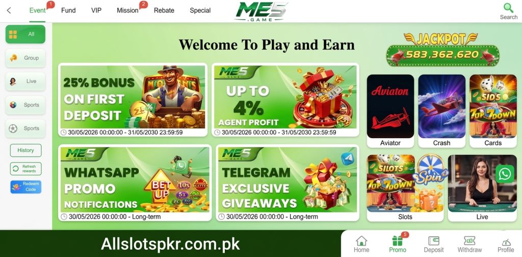 Me5 Game Allslotspkr.com.pk