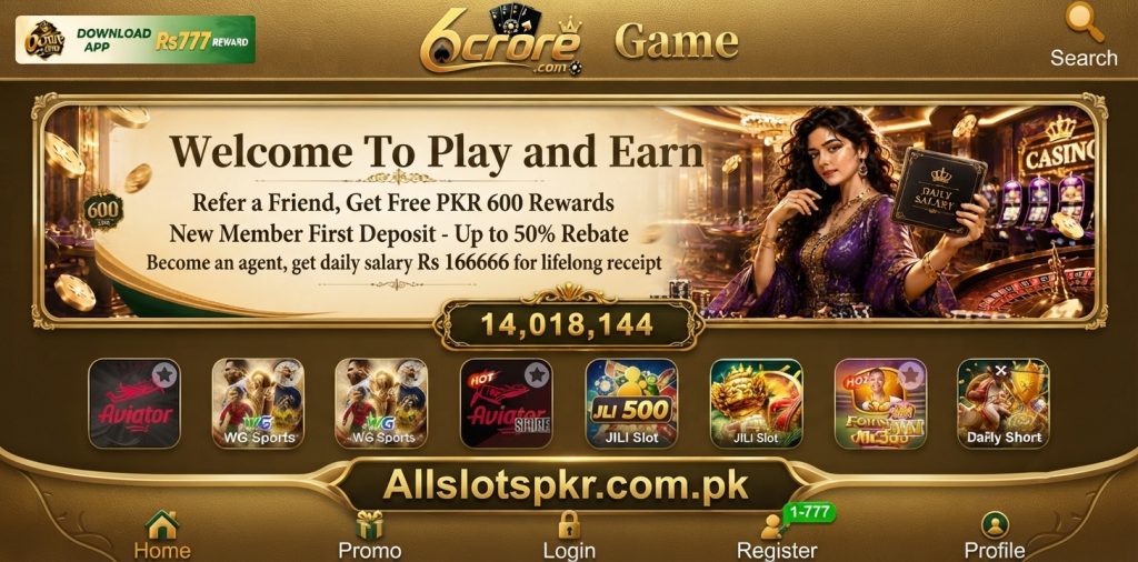 6Crore Game Allslotspkr.com.pk