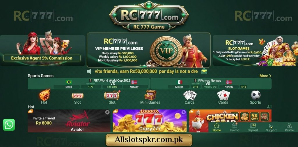 RC777 Game Allslotspkr.com.pk